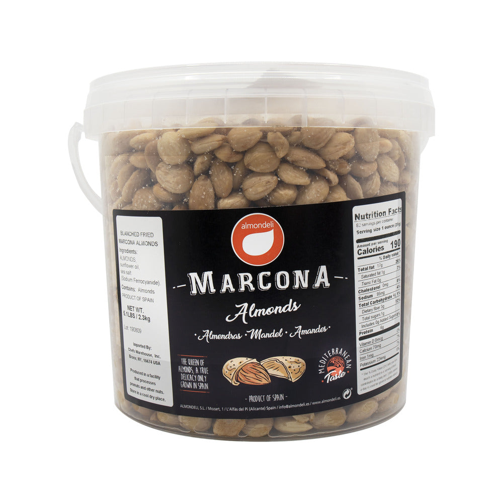 Salted Marcona Almonds, Fried, 5 lb