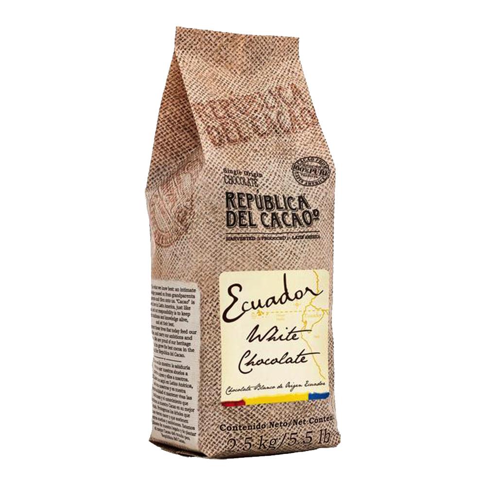 Ecuador 31% White Chocolate Buttons, 5.5 lb