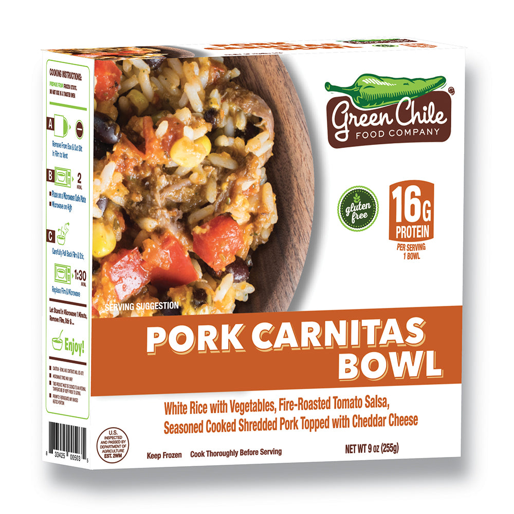 Pork Carnitas Burrito Bowl, 9 oz, 6 count