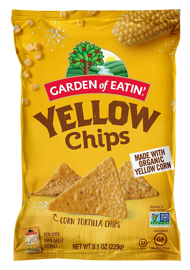 Yellow Corn Tortilla Chips, 8.1 oz, 12 count