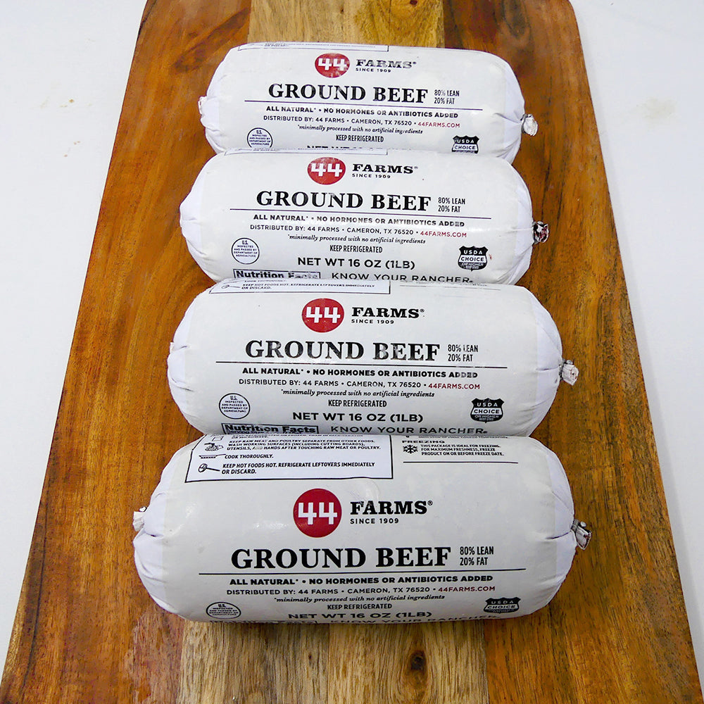 Antibiotic Free USDA Choice Black Angus Ground Beef, 4 pounds
