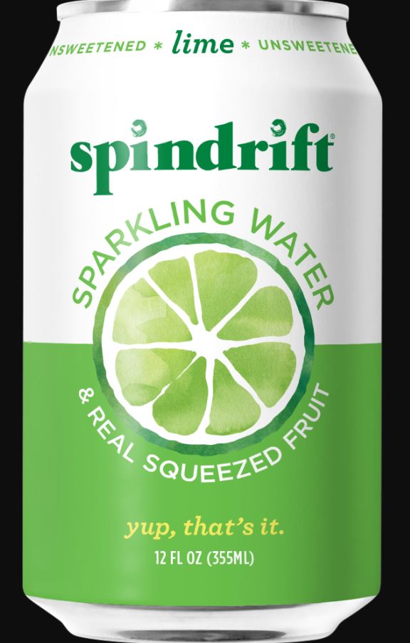 Lime Sparkling Water, 24/12 oz