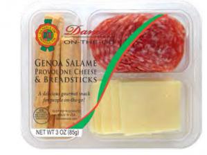 Salame Provolone & Breadstick Snack Pack, 3 oz, 12 count