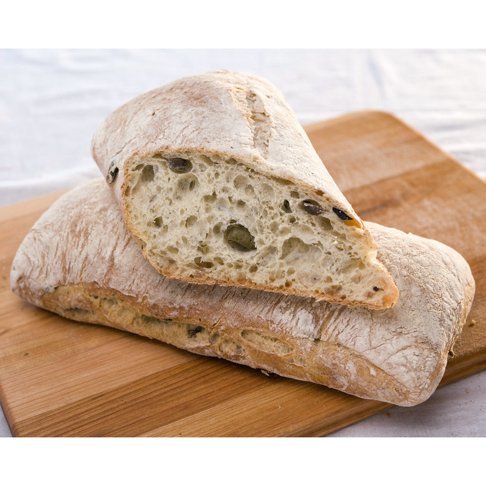 Rustic Olive Bread, par baked, 18 count