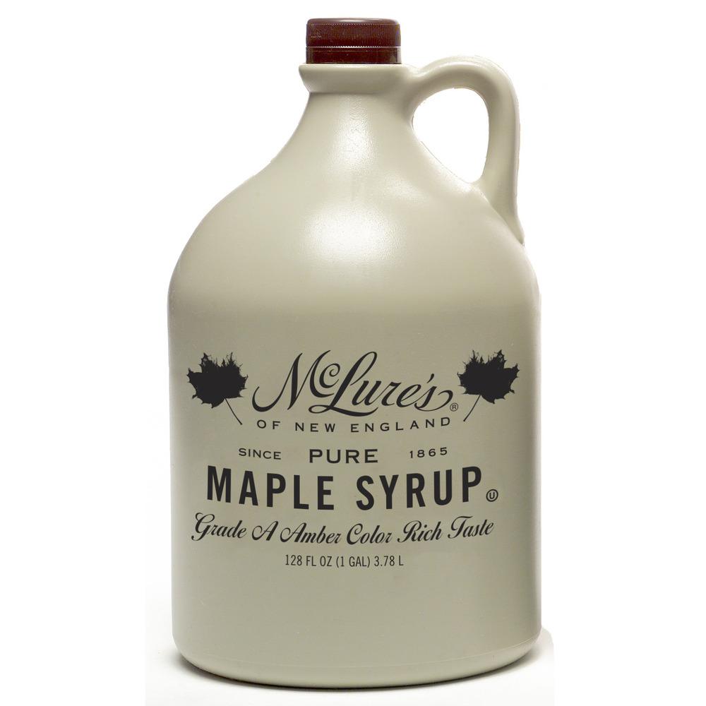 Pure Maple Syrup, Grade A Amber, 1 gallon