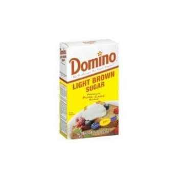 Sugar Light Brown Domino, 1 lb Box