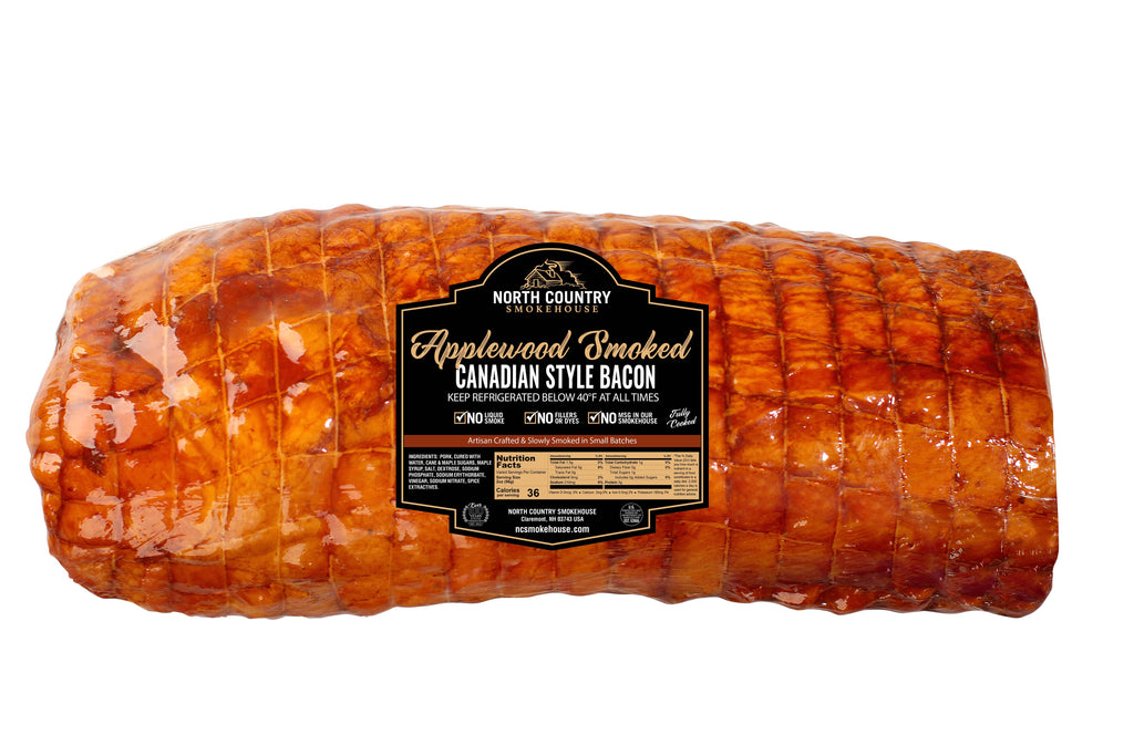 Applewood Smoked Canandian Bacon, 3-4 lb