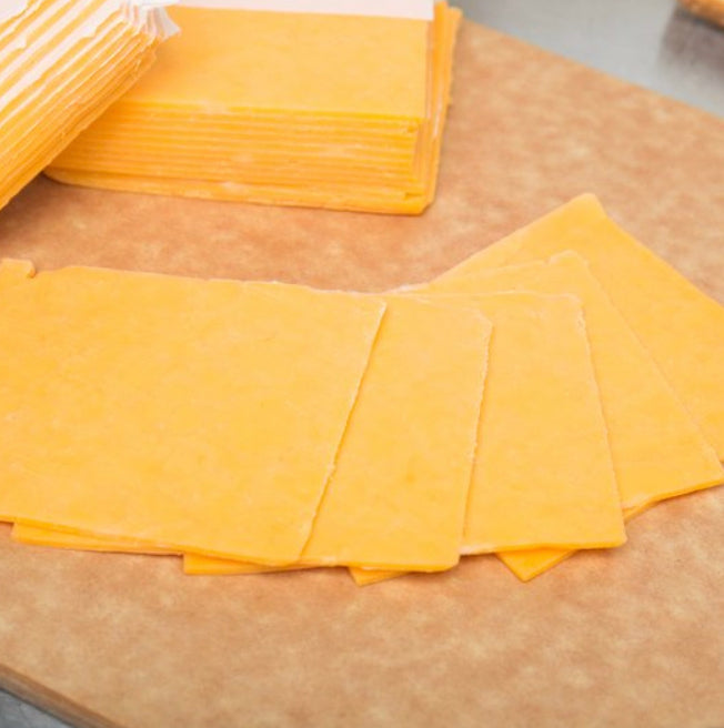 Sliced Cheddar Cheese, 6/1.5 lb packs