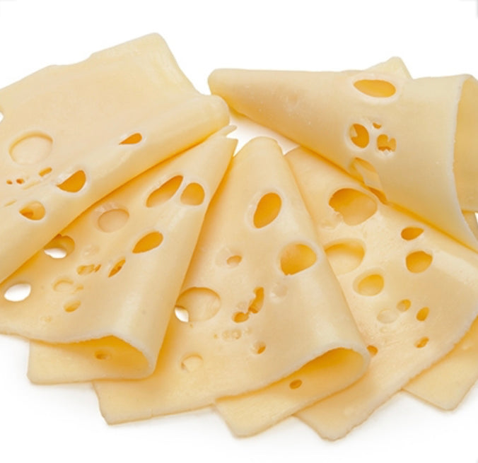 Sliced Swiss Cheese, 6/1.5 lb packs